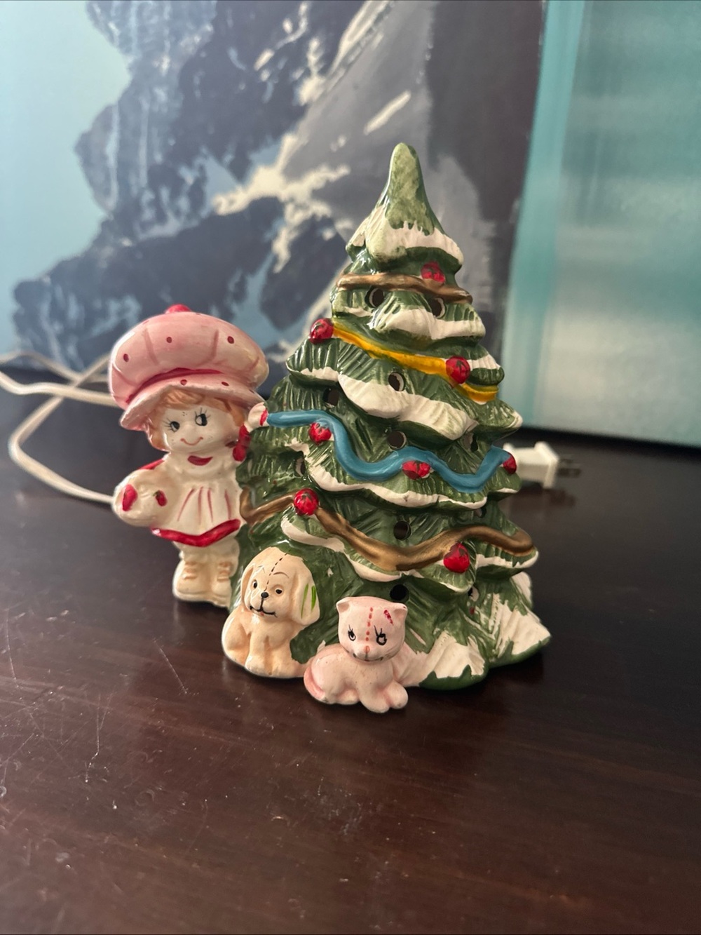 Vintage Strawberry Shortcake A Berry Merry Christmas Ceramic Tree - Picture 11 of 11